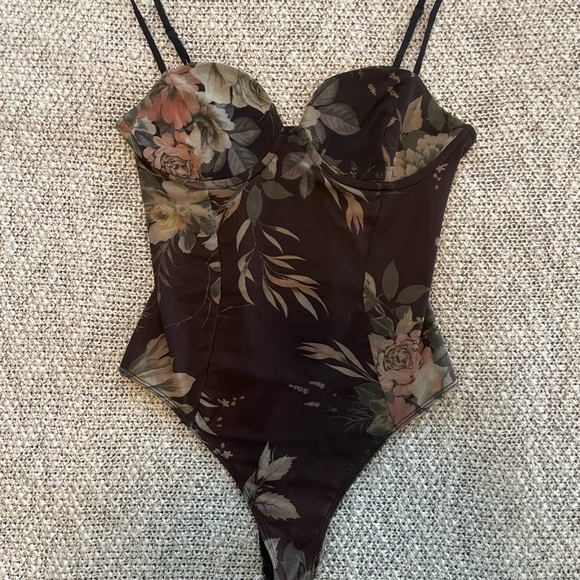 AFRM Tops - AFRM Floral Bodysuit